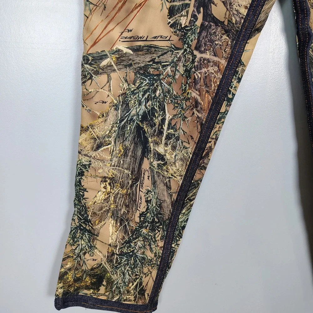 Prison Blues Mens True Timber Camo Overlay Denim‎ Work Jeans 32x32 Made in USA